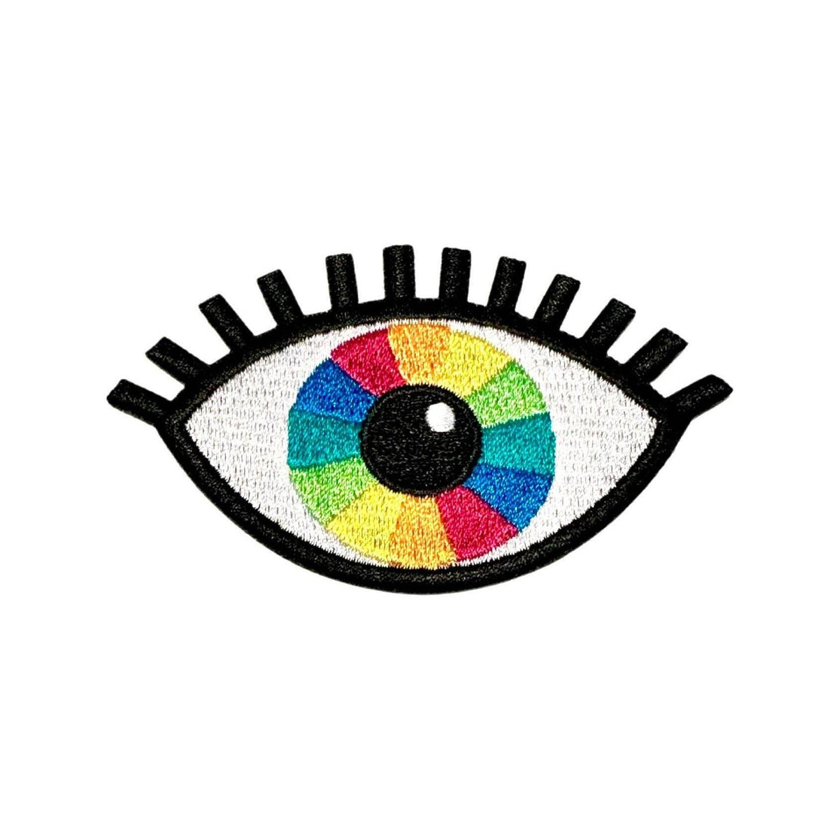 Sparkletown Studios-Rainbow Vision Eye Iron-On Patch-patches + pins-gather here online