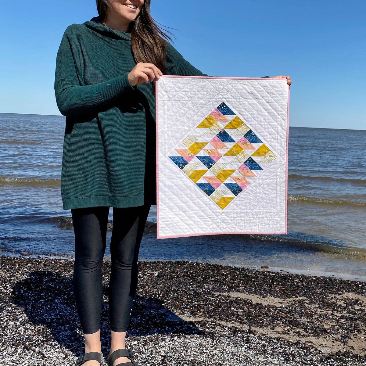 The Blanket Statement-Grand Beach Quilt Pattern-quilting pattern-gather here online