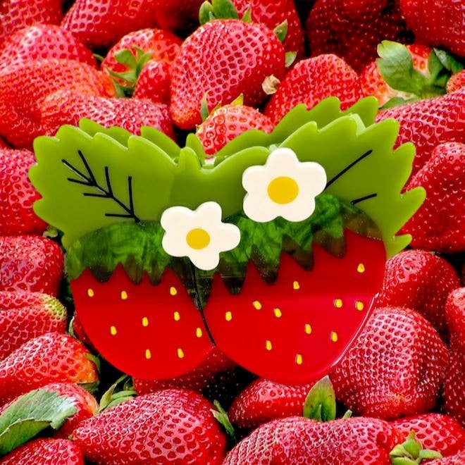 Jenny Lemons-Strawberries and Flowers Hair Claw-gather here online