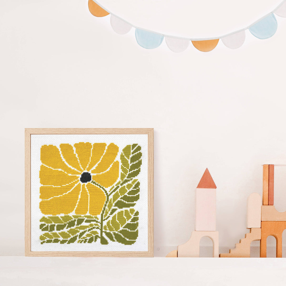 budgiegoods-Sunny Blossom Cross Stitch Kit-xstitch kit-gather here online