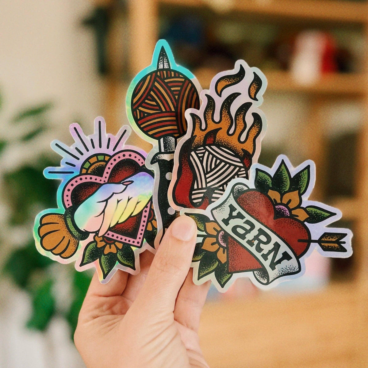 Shelli Can-Yarn Tats: Full Heart Sticker-sticker-gather here online