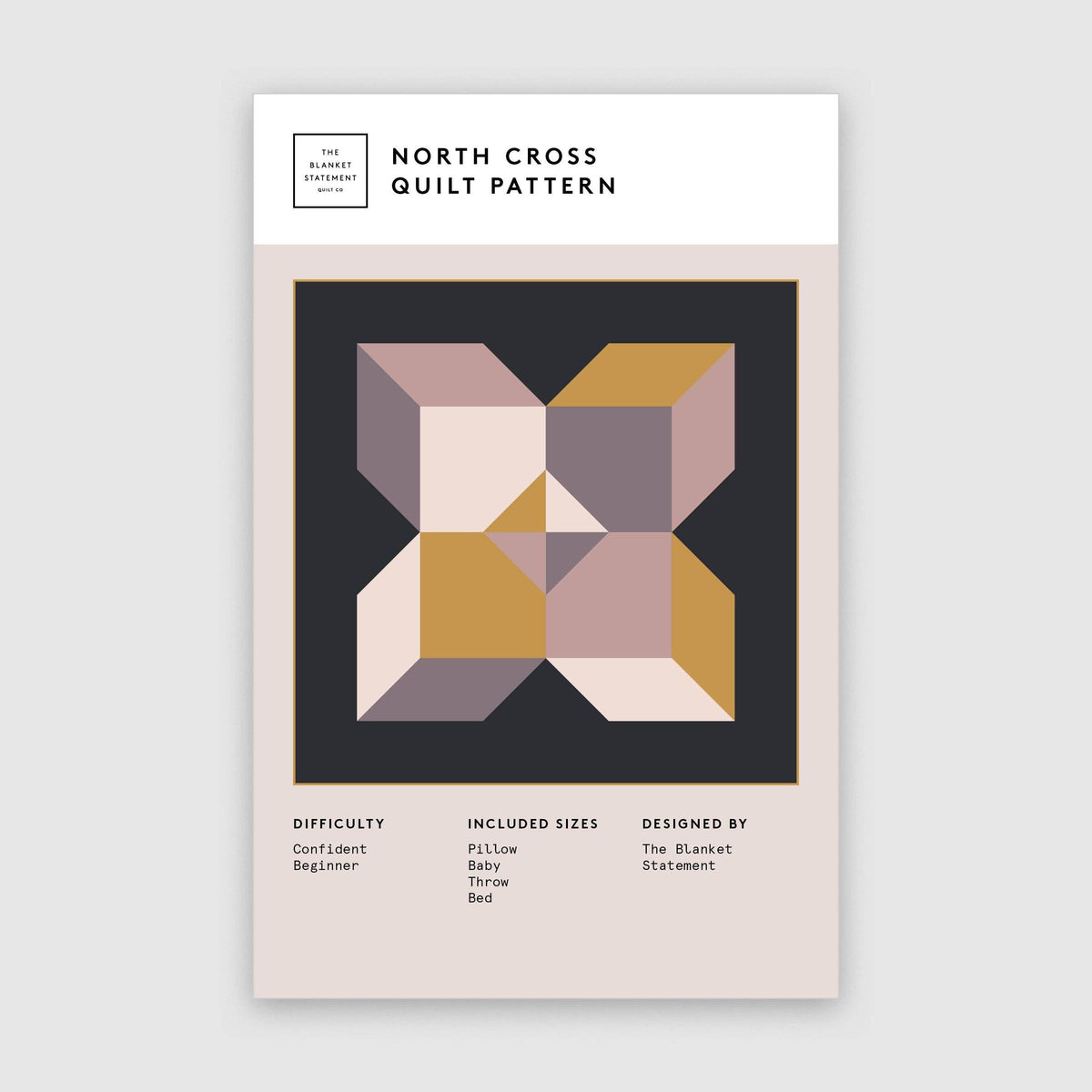 The Blanket Statement-North Cross Paper Pattern-quilting pattern-gather here online