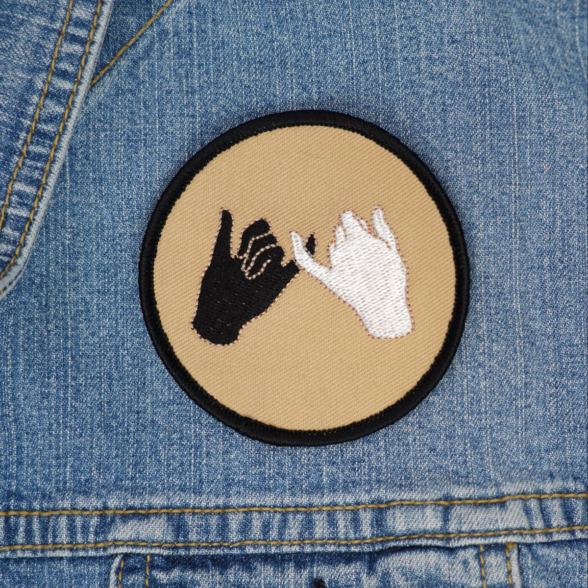 Oxford Pennant-Pinky Swear Iron-On Patch-patches + pins-gather here online