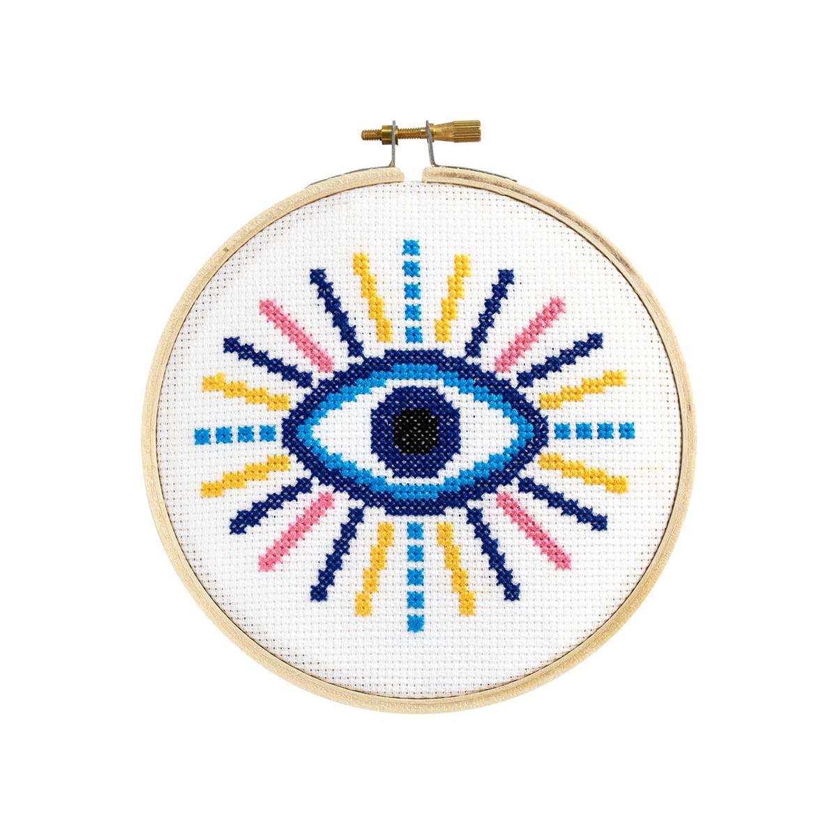 The Stranded Stitch-Evil Eye Cross Stitch Kit -xstitch kit-gather here online