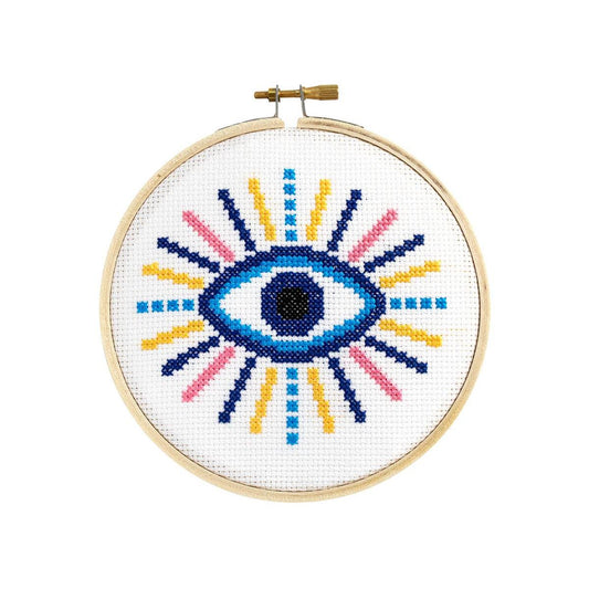 The Stranded Stitch-Evil Eye Cross Stitch Kit -xstitch kit-gather here online