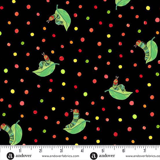 Andover Fabrics-Leafing Around Black-fabric-gather here online