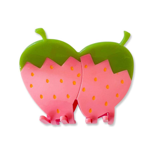 Jenny Lemons-Pink Strawberry Hair Claw-accessory-gather here online