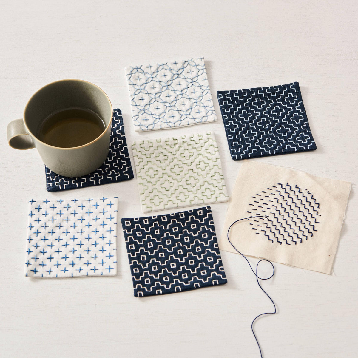 Cosmo-Sashiko Square Dotted Grid Template-embroidery notion-gather here online