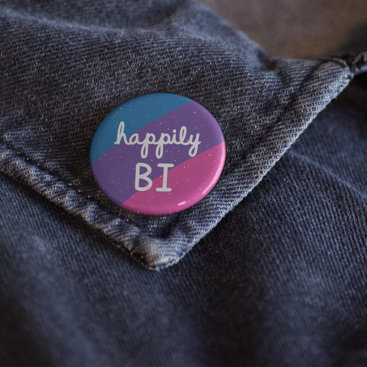 Luck and Lavender Studio-Happily Bi Button-patches + pins-gather here online