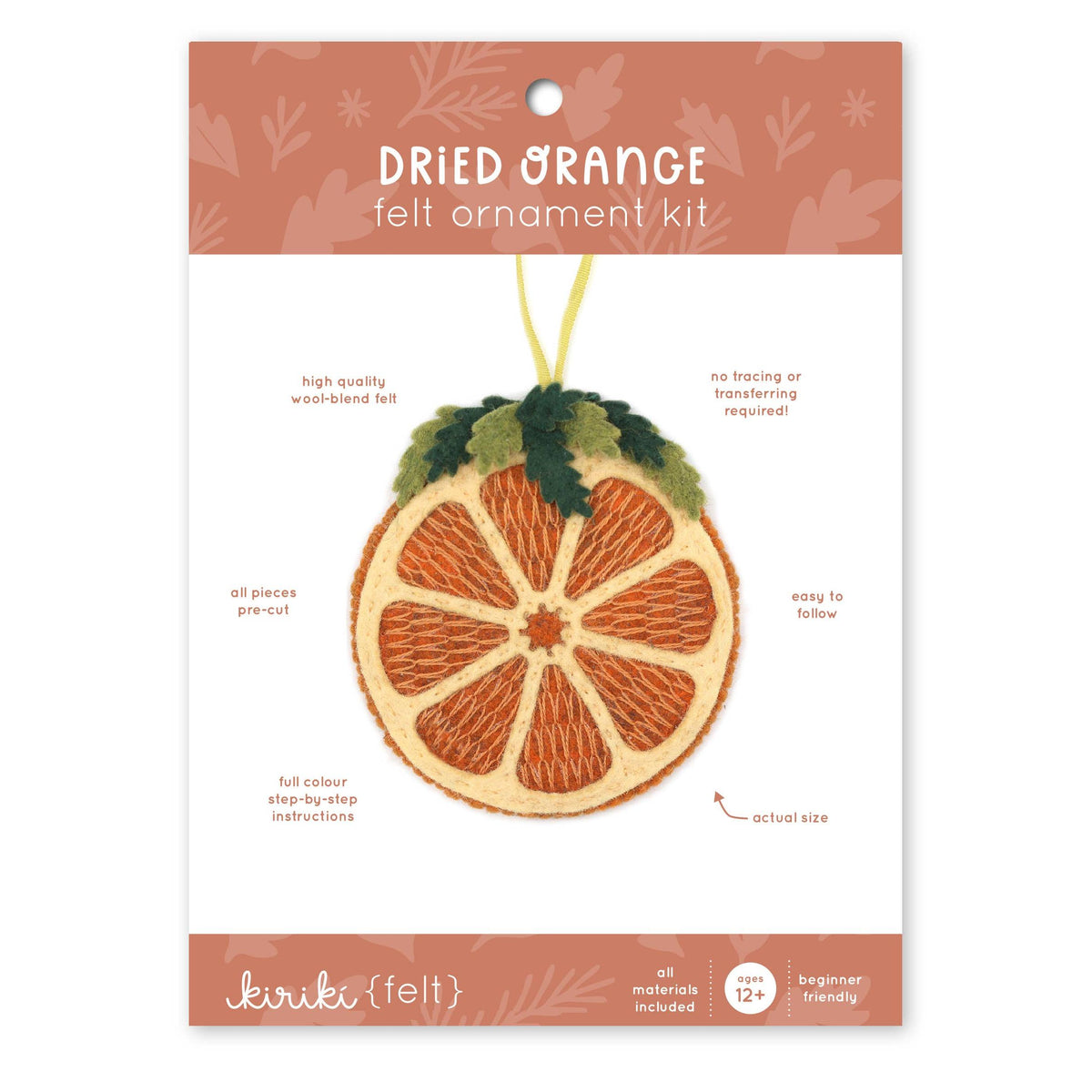 Dried Orange - Felt Ornament Kit