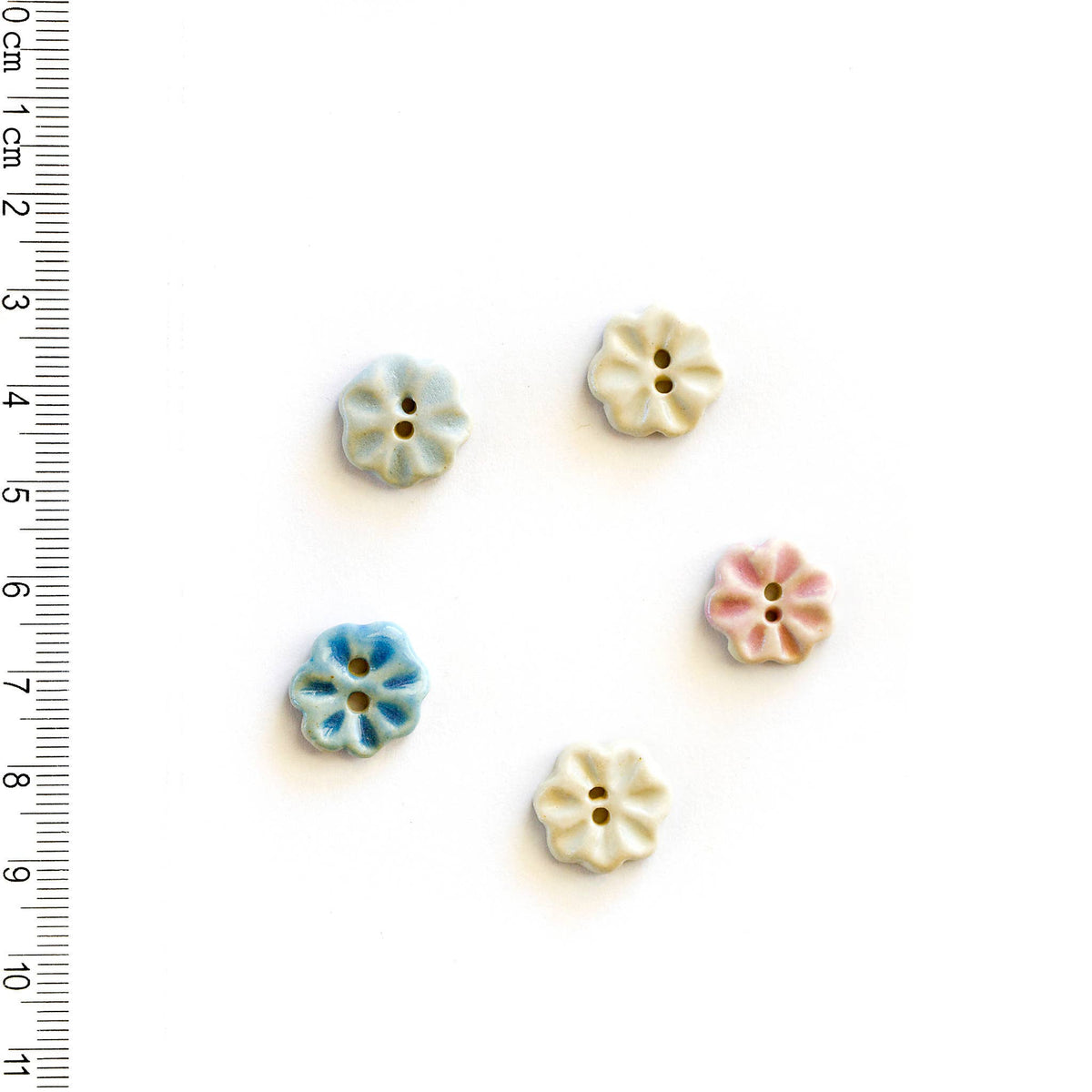 Incomparable Buttons-Pastel Flower Buttons-button-gather here online