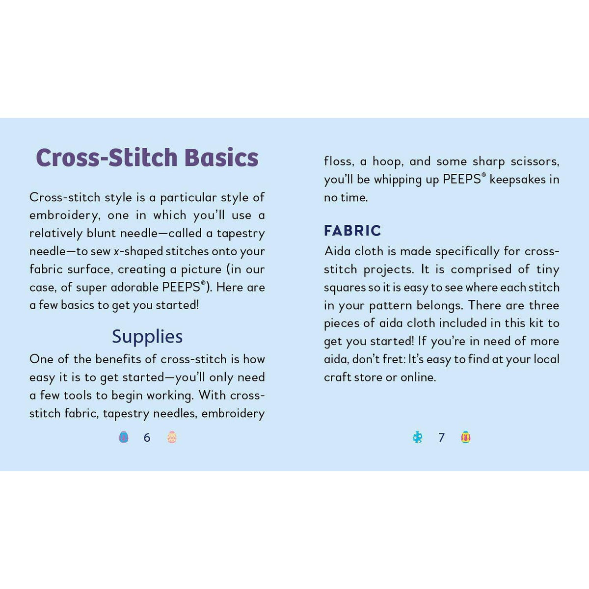Hachette-PEEPS Cross-Stitch Kit-xstitch kit-gather here online