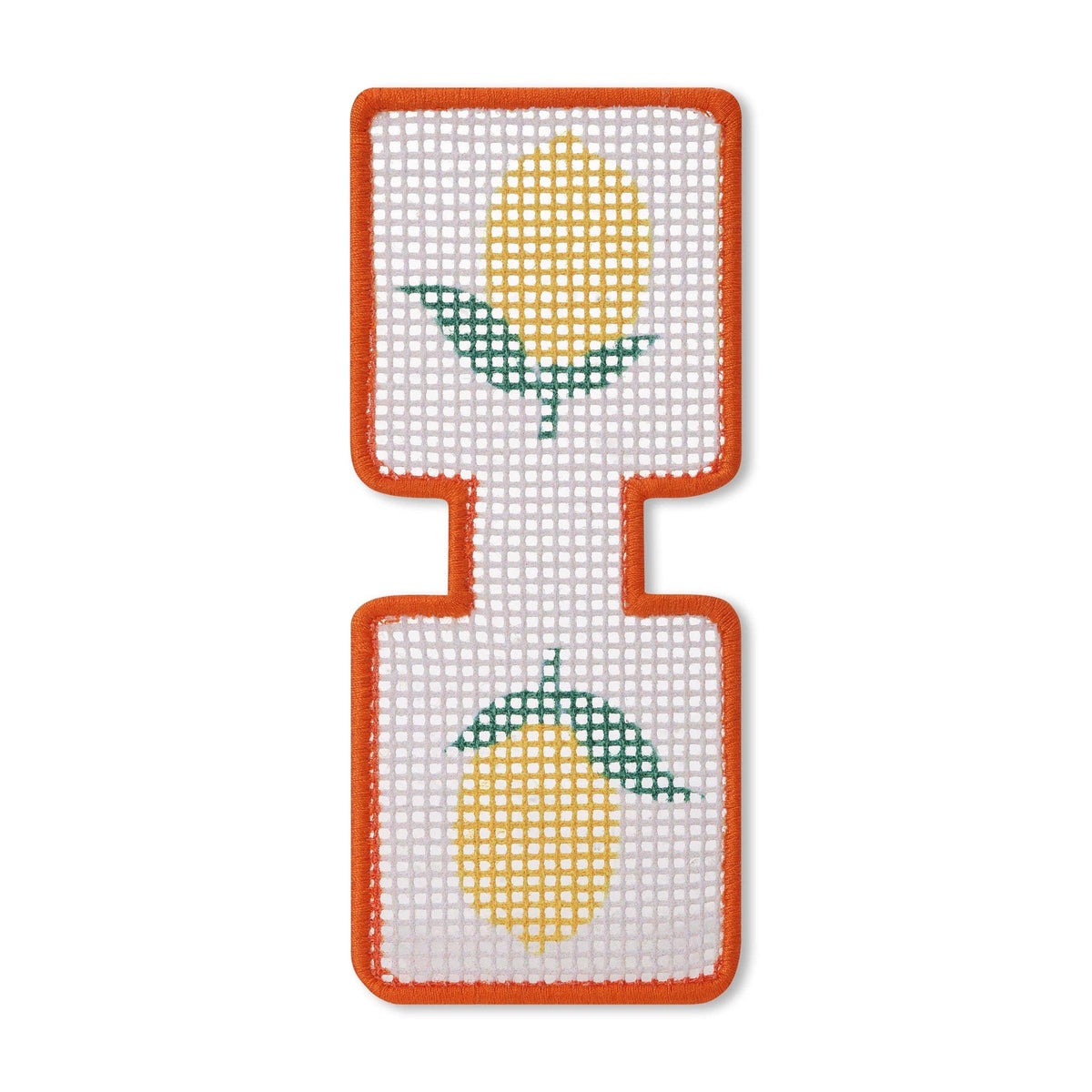 Lucky Feather-Needlepoint Keychain Kit - Lemon-xstitch kit-gather here online
