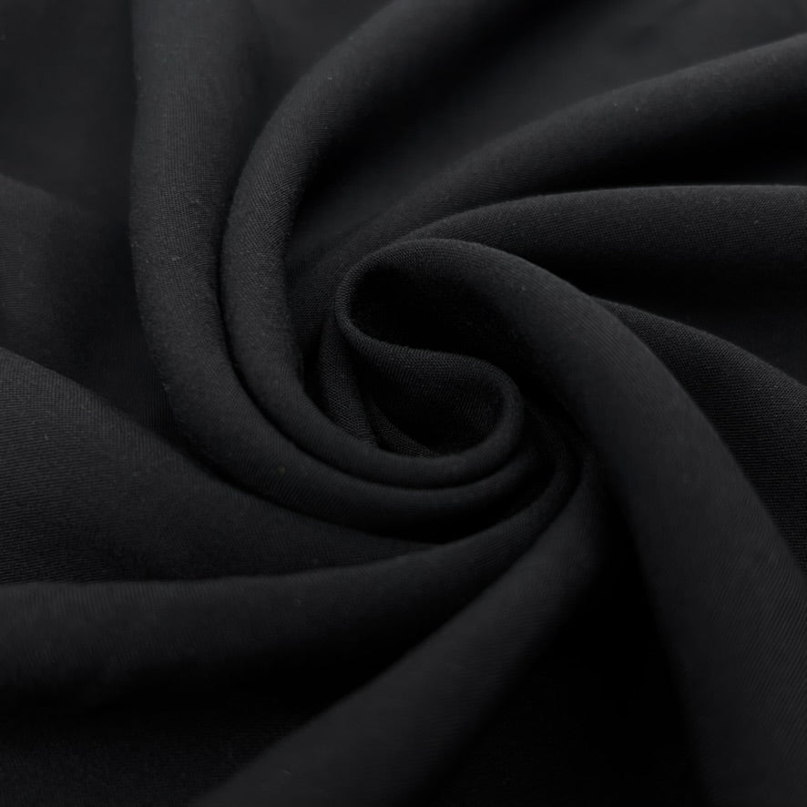 Lady McElroy-Shelly Challis - Black-fabric-gather here online