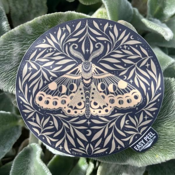 Pen+Pine-Moth Sticker-sticker-gather here online