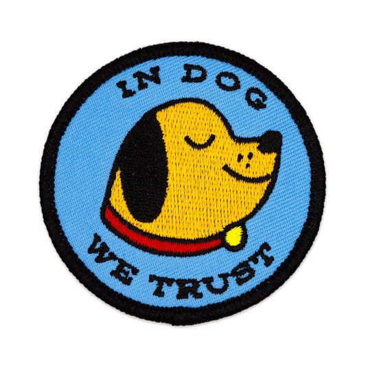 These Are Things-In Dog We Trust Iron-On Patch-accessory-gather here online
