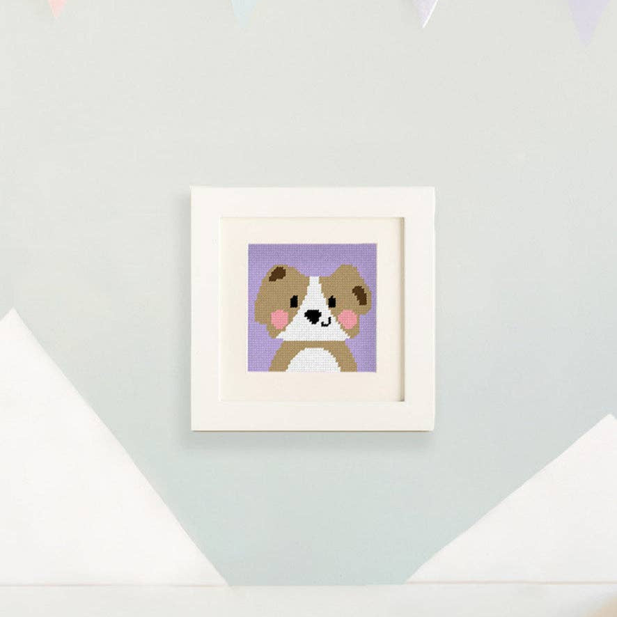 Unwind Studio-David the Dog - Needlepoint Kit for Kids-xstitch kit-gather here online