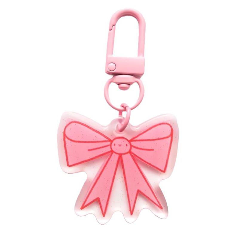 Lizzy House-Zipper Charm Pink Bow-accessory-gather here online