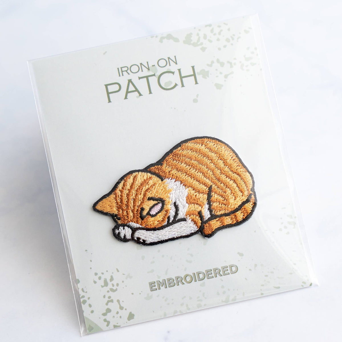 U PLUS INC-Napping Gold Cat Iron-On Patch-patches + pins-gather here online