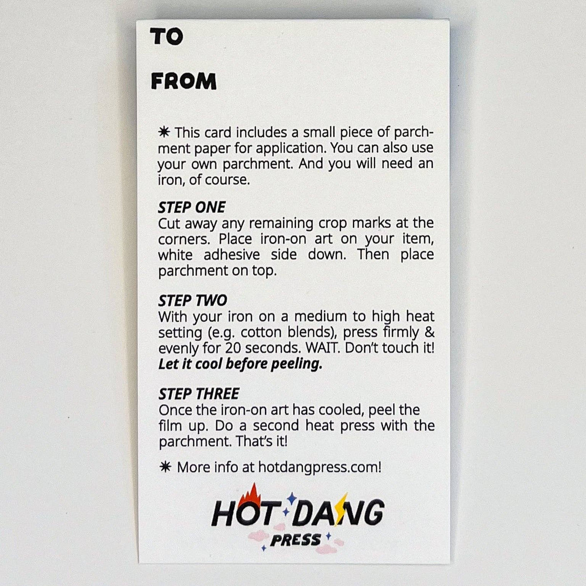 Hot Dang Press-Congrats Bubbly Iron-On Transfer & Card-patches + pins-gather here online