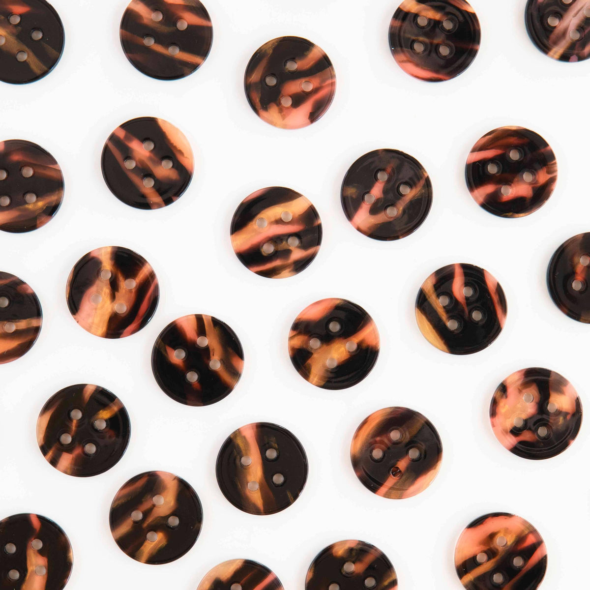 Sarah Hearts-Tortoise Shell Large 1" Buttons-button-gather here online