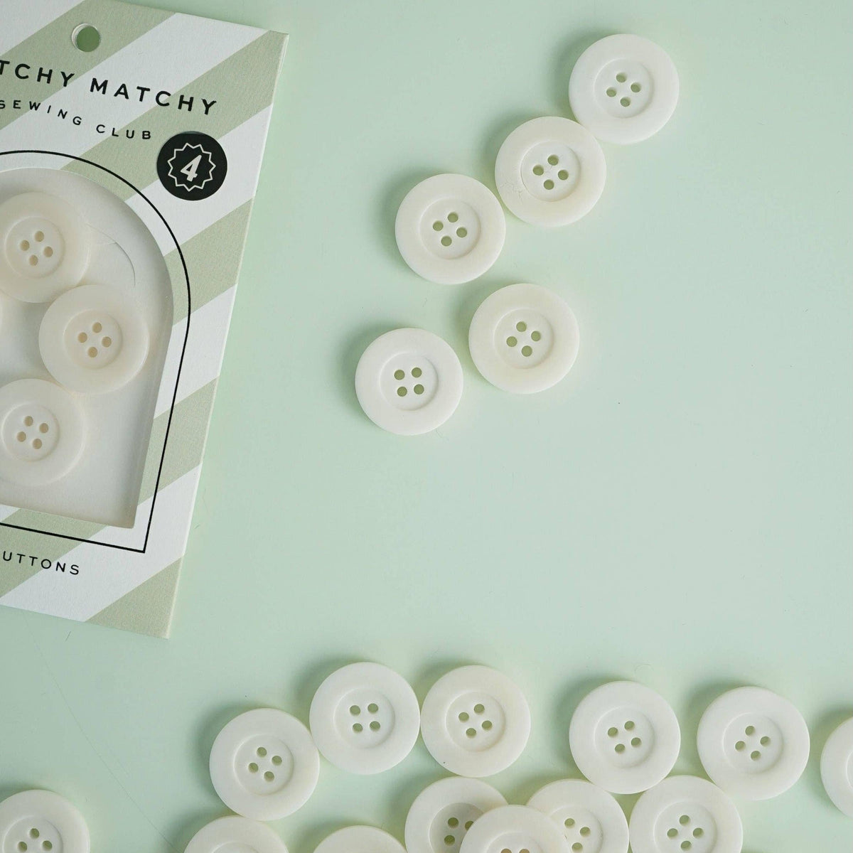 Matchy Matchy Sewing Club-Milk 1" Corozo Nut Buttons-button-gather here online