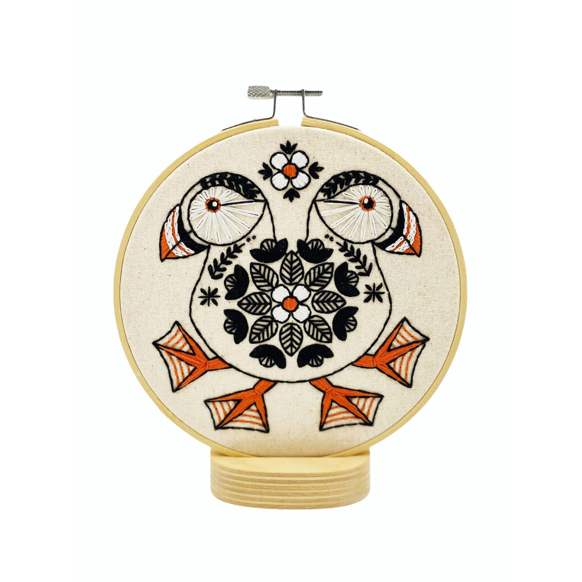 Hook, Line & Tinker-Puffin Embroidery Kit-embroidery kit-gather here online