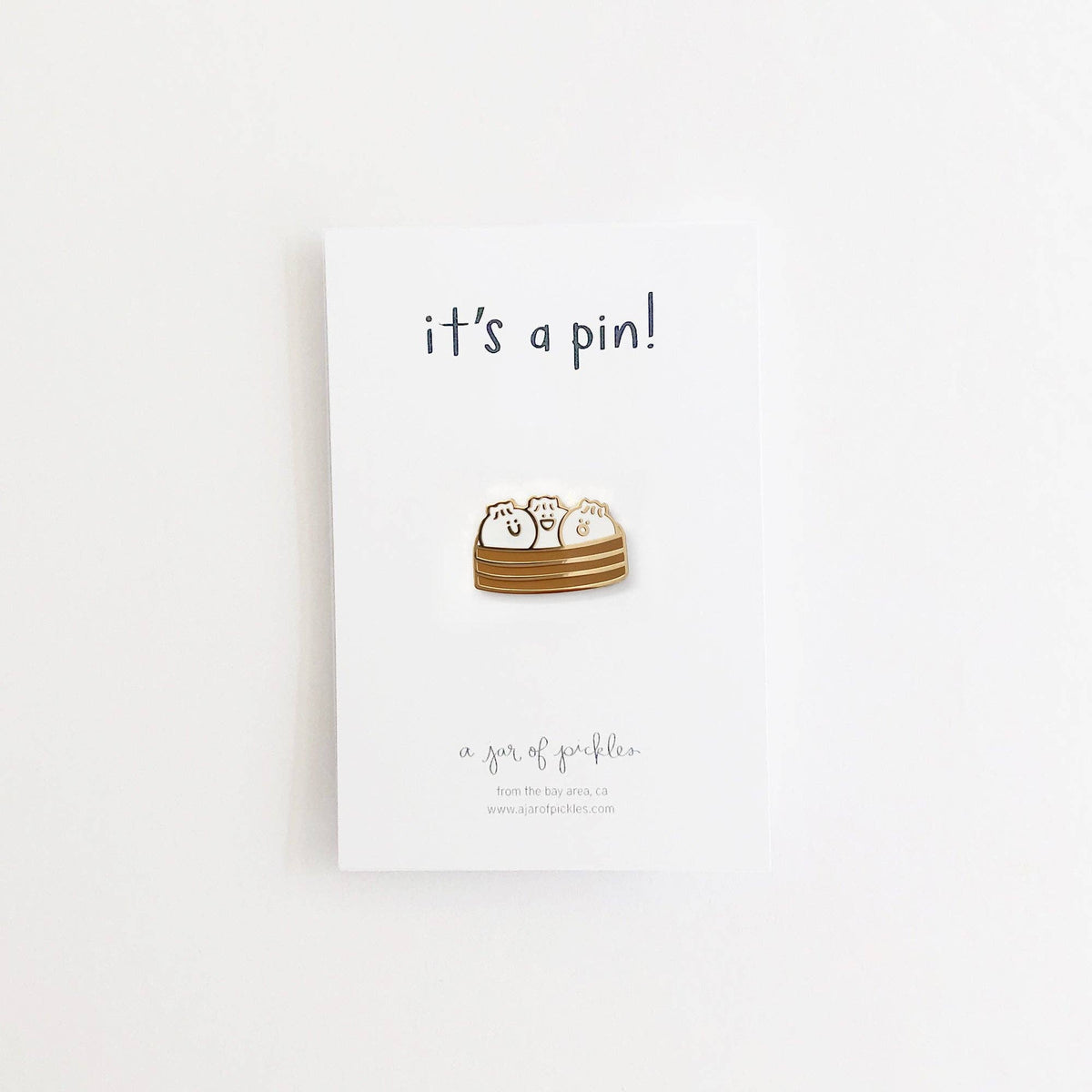 A Jar Of Pickles-Bao Basket Dumpling Pin-patches + pins-gather here online