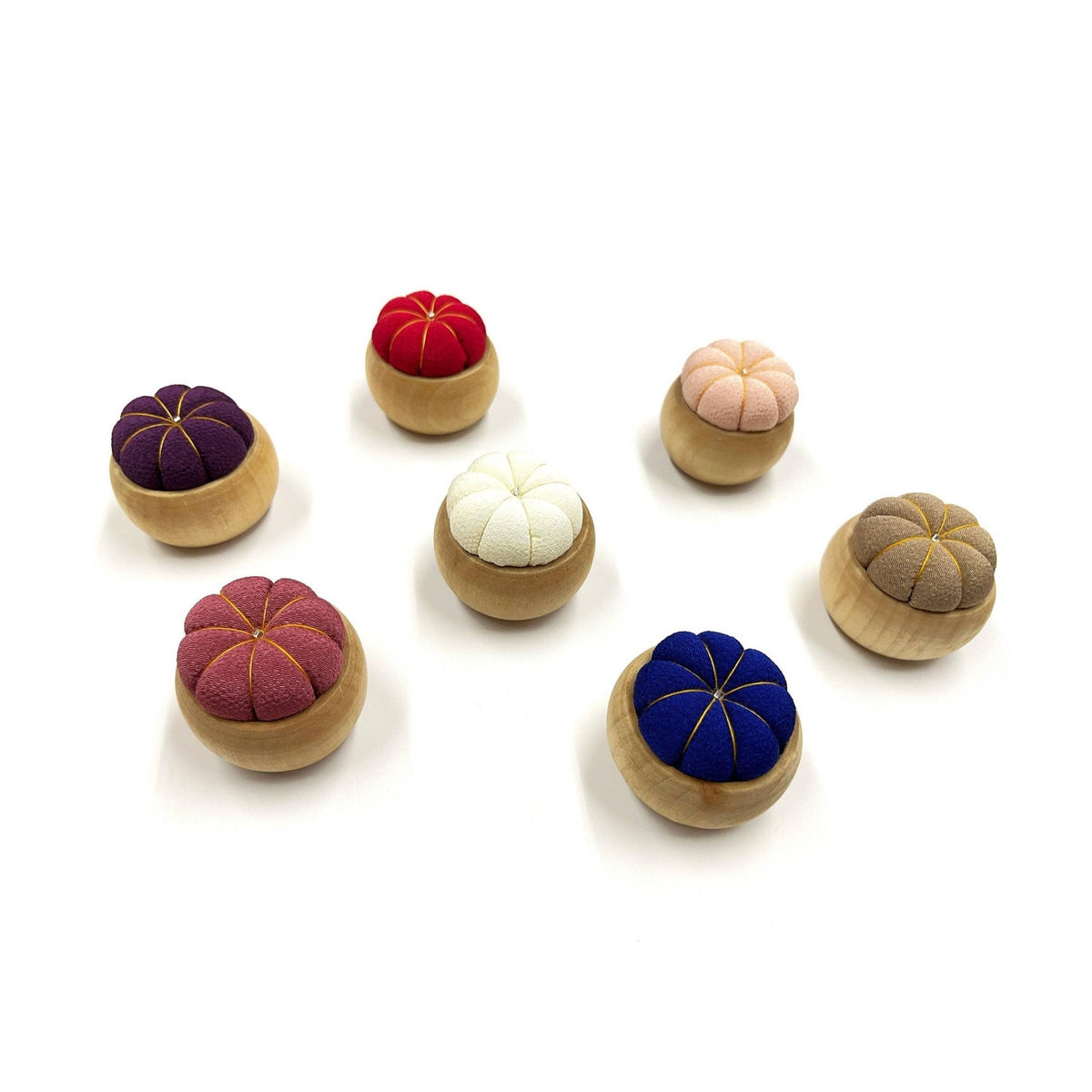hiro-Simple Chirimen Pincushion-sewing notion-gather here online