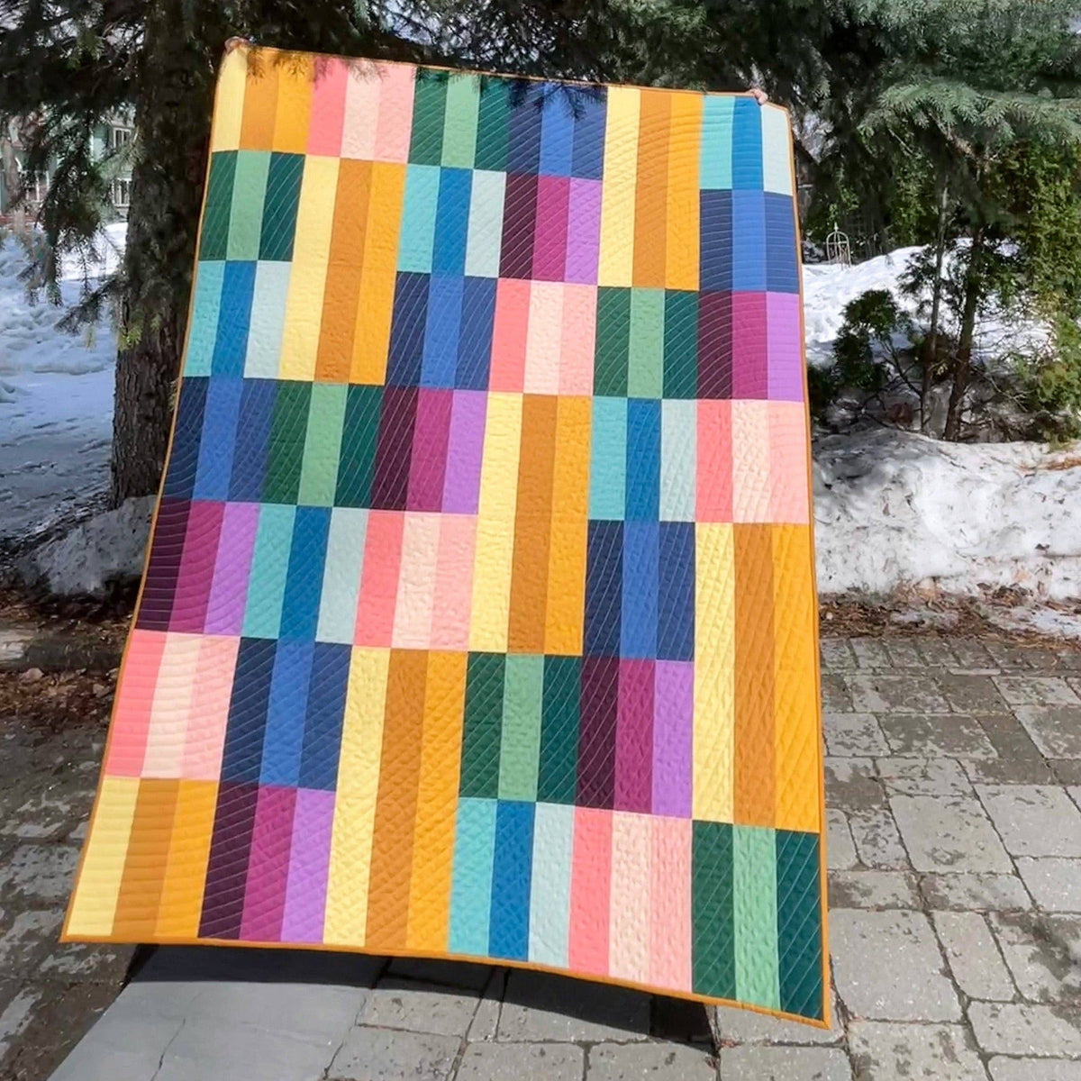 The Blanket Statement-Paint Lake Quilt Pattern-quilting pattern-gather here online