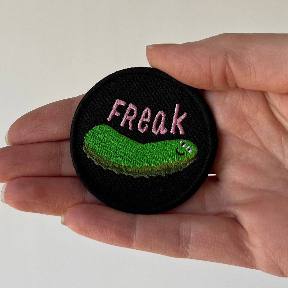 Ramona Muse Lambert-Freak Pickle 2" Embroidered Patch-patches + pins-gather here online