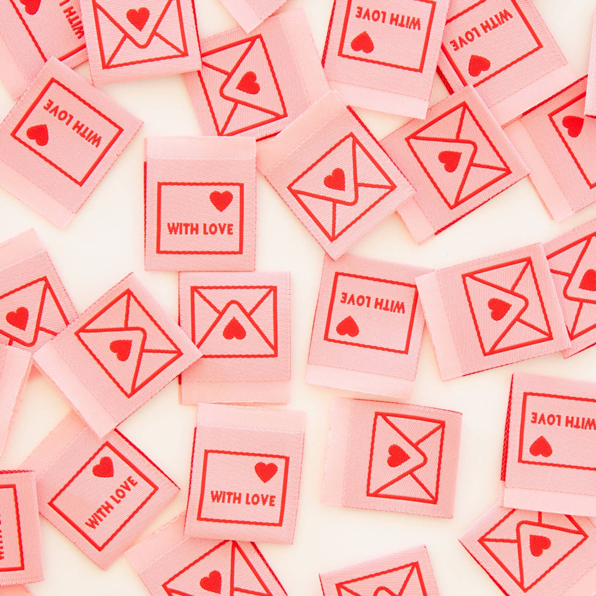 Sarah Hearts-With Love Envelope Woven Labels-notion-gather here online