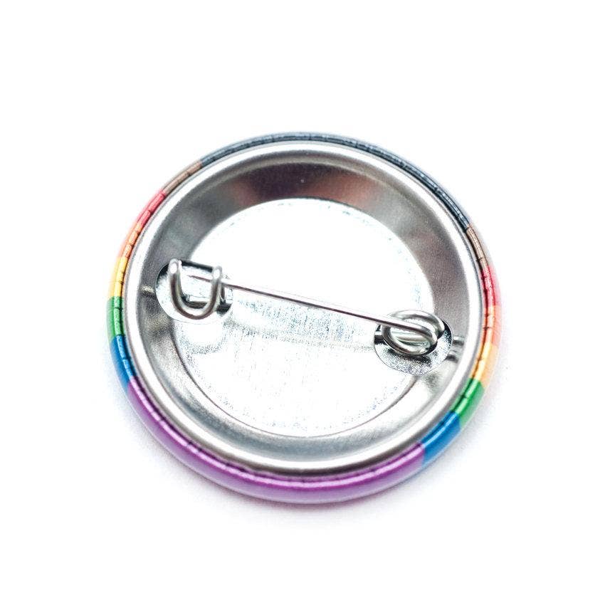 Crafty Queer Studio-I Love My Parent(s) Pinback Button-accessory-gather here online
