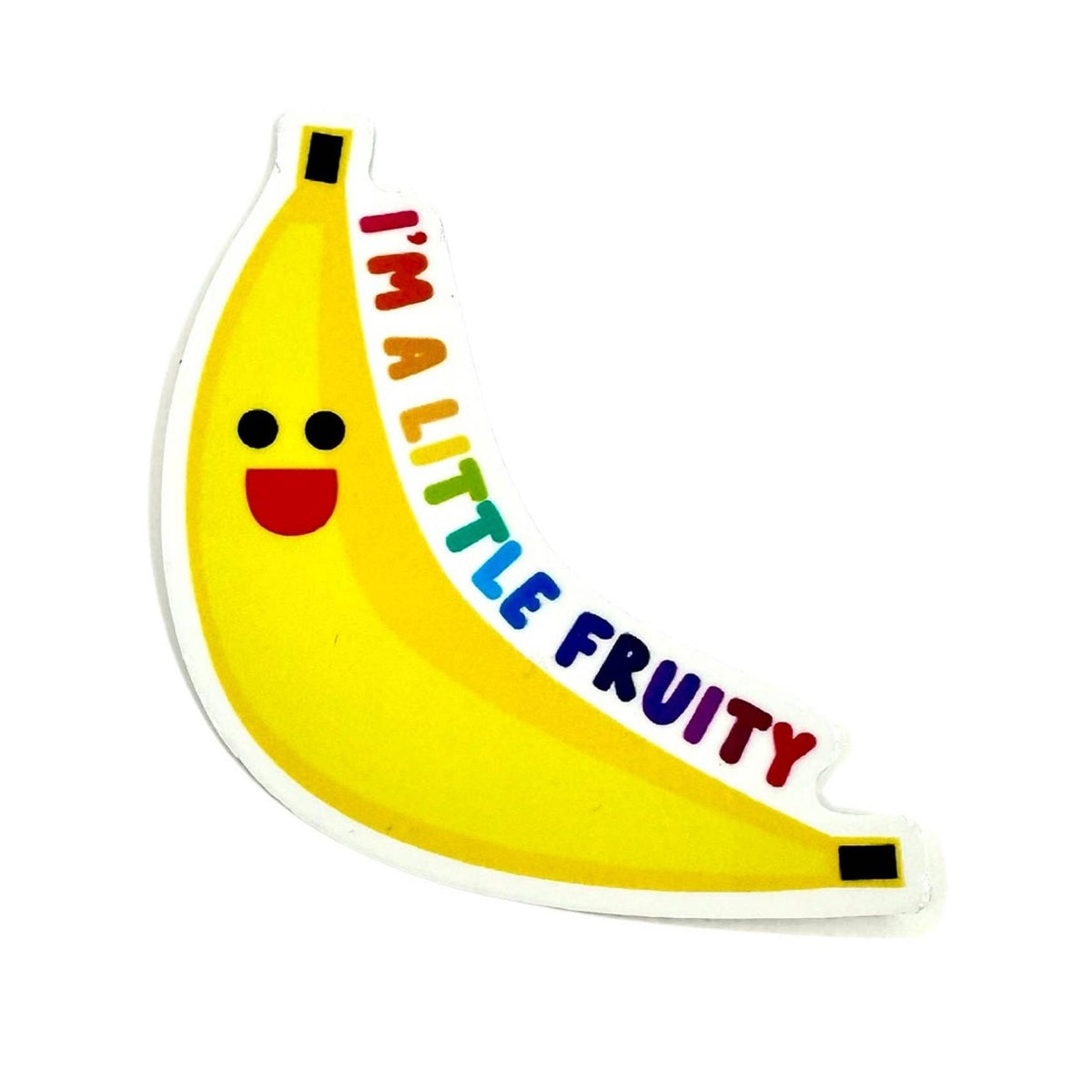 Sparkletown Studios-A Little Fruity Banana Vinyl Sticker-sticker-gather here online