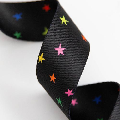 Ruby Star Society-Starry Vivid Black 1.5" Webbing-trim-gather here online