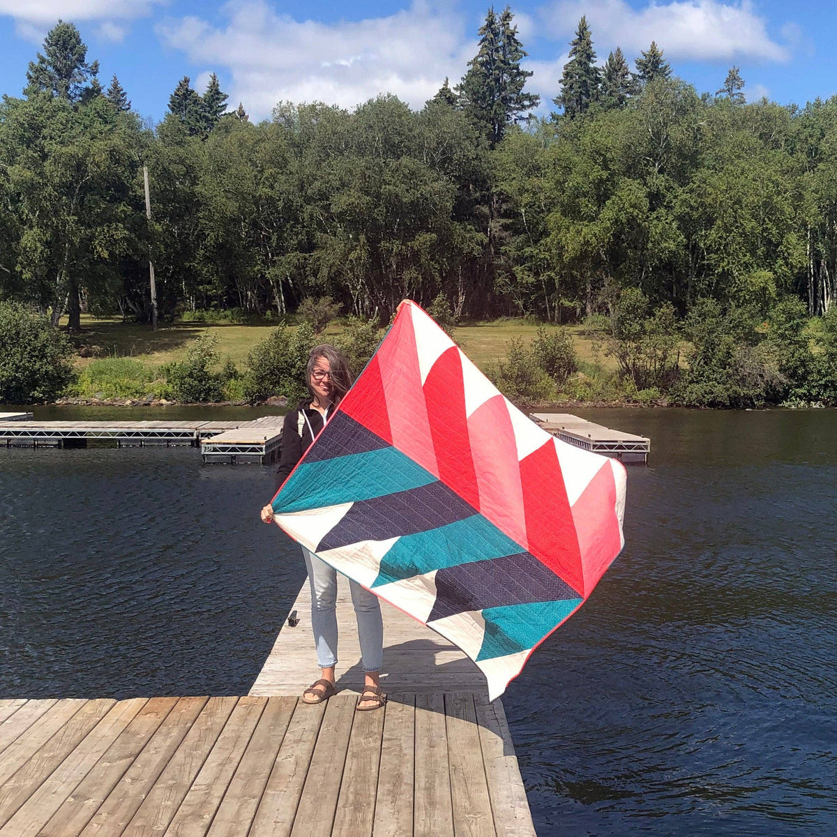 The Blanket Statement-Pine Falls Quilt Pattern-quilting pattern-gather here online