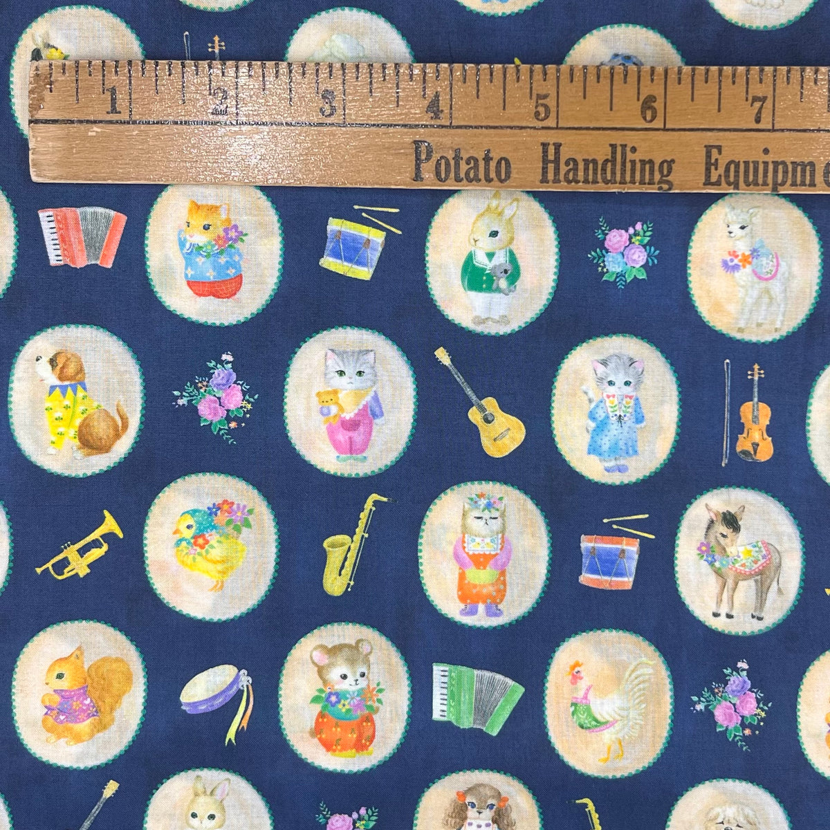 Hokkoh-Critter Cameos on Cotton Lawn-fabric-gather here online