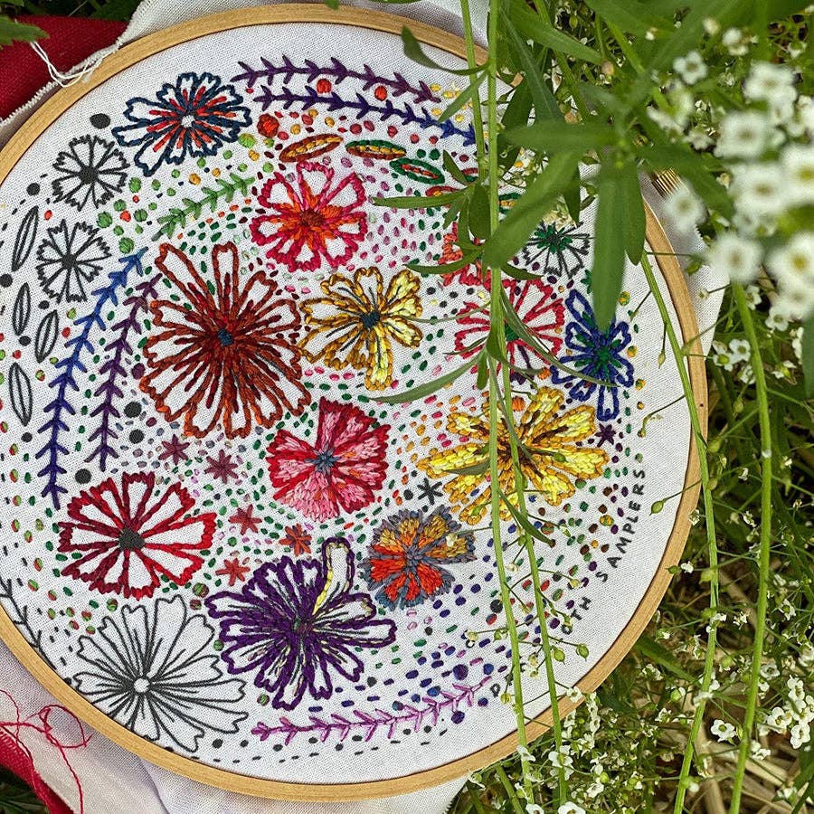 Dropcloth Samplers-Meadow Embroidery Kit-embroidery kit-gather here online