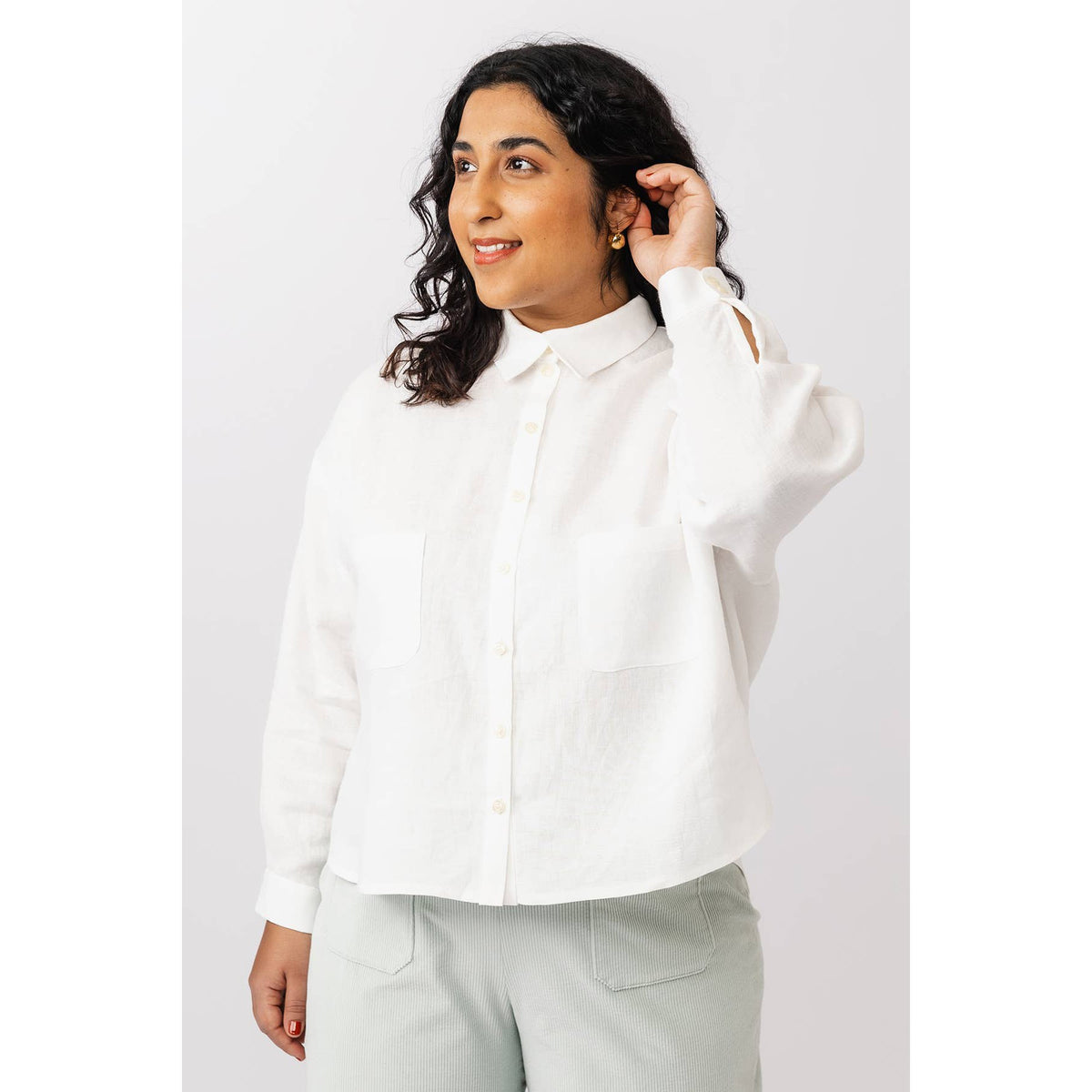 Named Clothing-Silmu Shirt & Shirt Dress Pattern-sewing pattern-gather here online