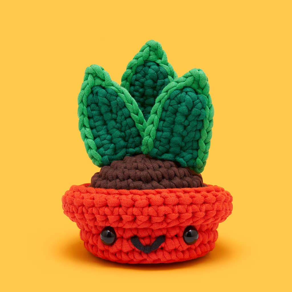 The Woobles-Otis the Snake Plant Crochet Kit-knitting / crochet kit-gather here online