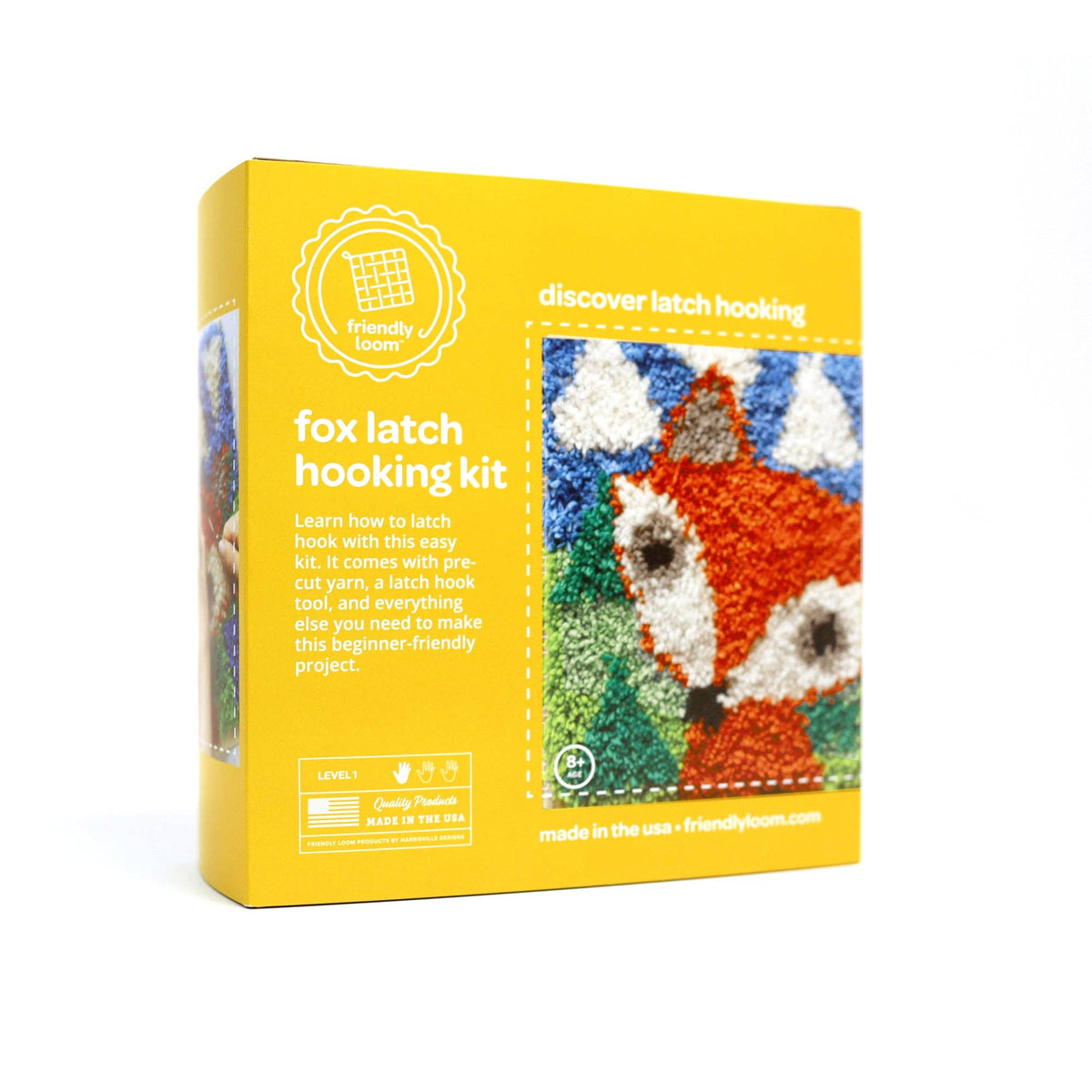 Friendly Loom-Fox Latch Hooking Kit-craft kit-gather here online