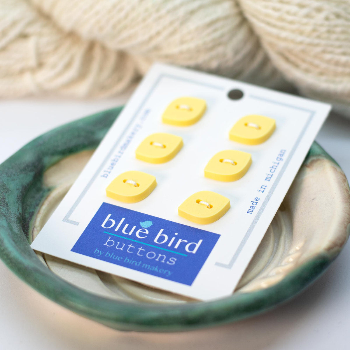 Blue Bird Makery-12mm Midcentury Petal Buttons-button-Banana-gather here online