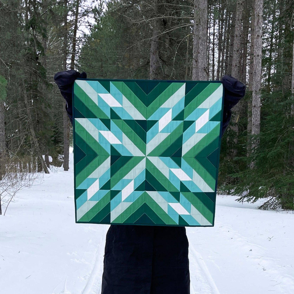 The Blanket Statement-Star Lake Paper Pattern-quilting pattern-gather here online