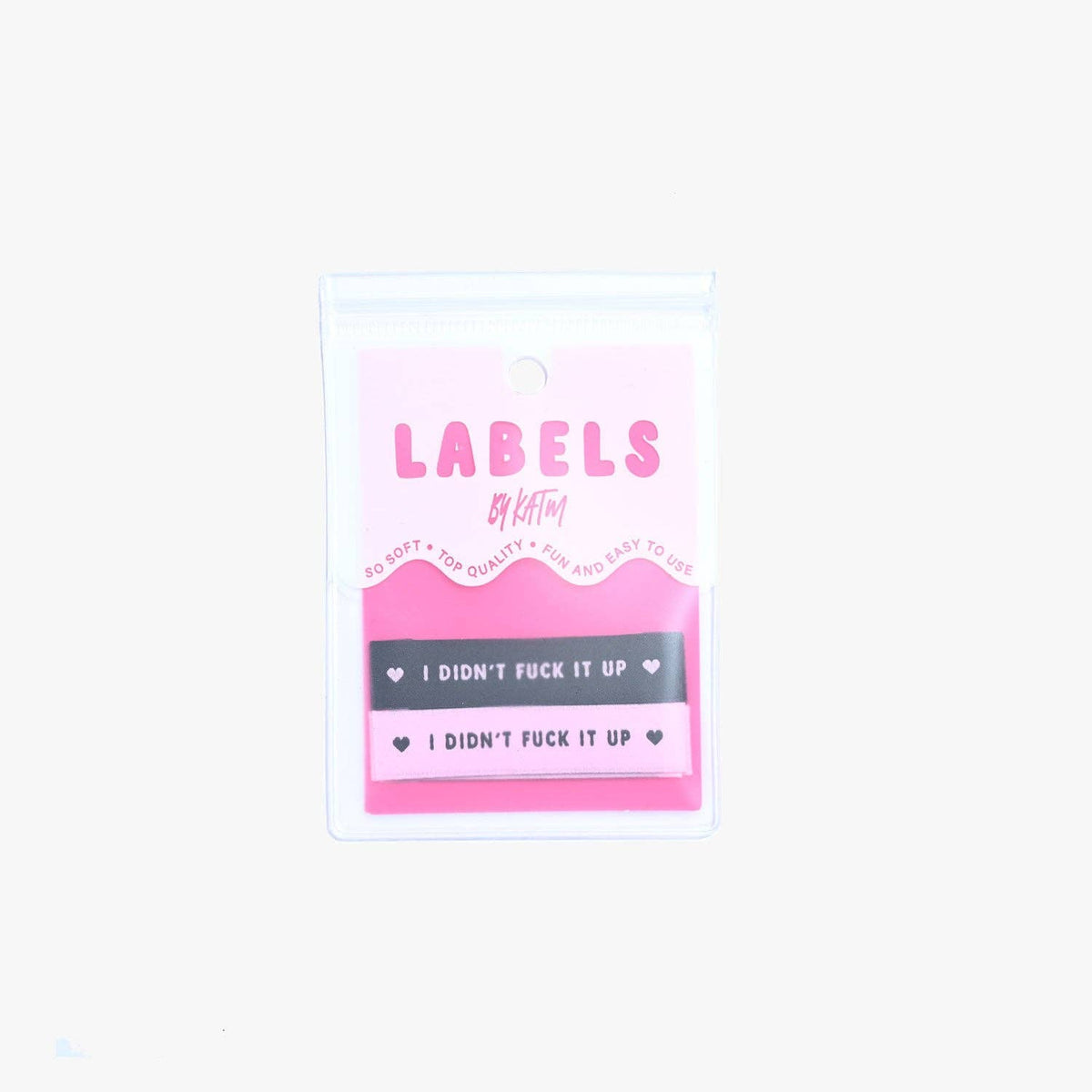 Kylie and The Machine-I Didn't Fuck It Up Woven Sew-In Labels-sewing notion-gather here online
