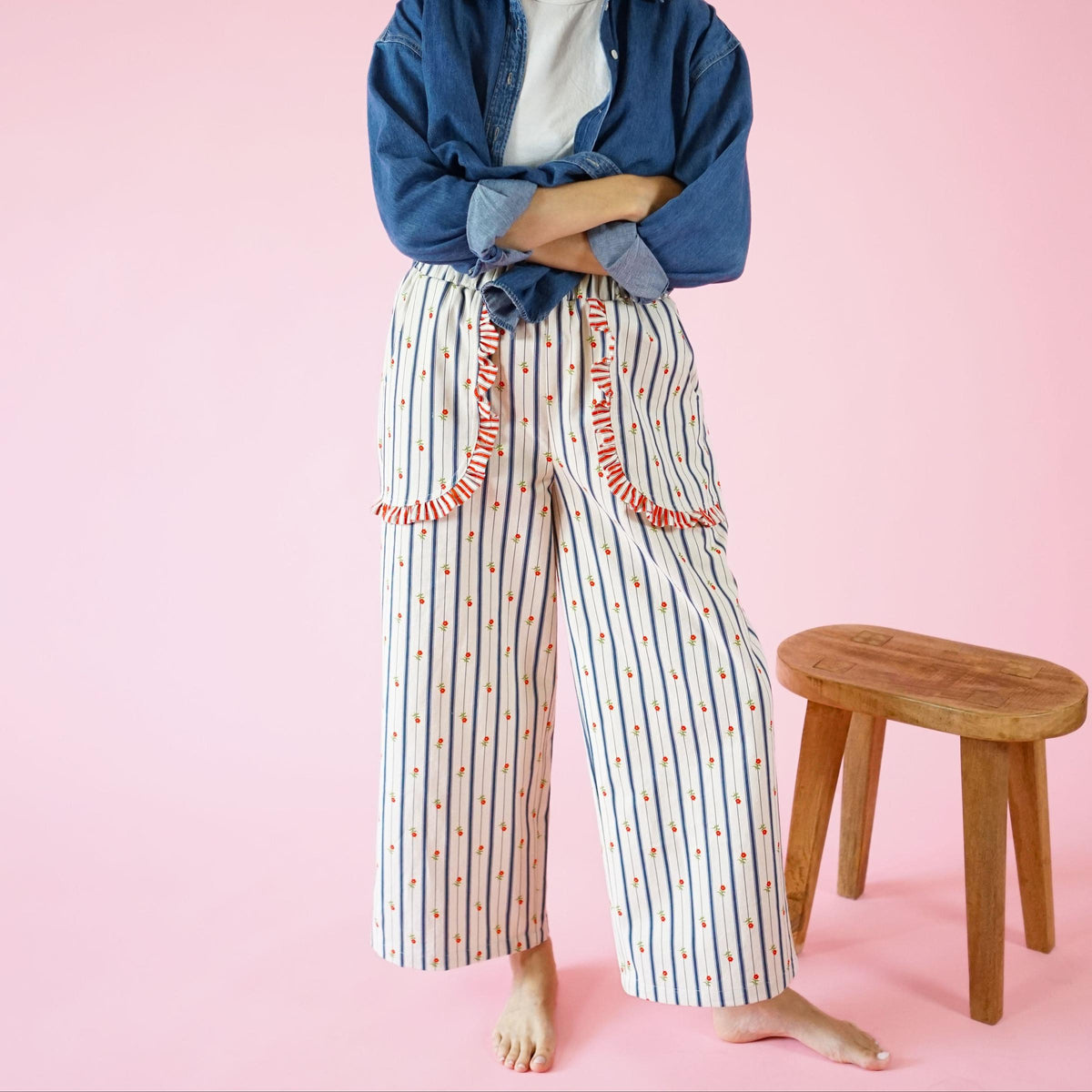 Matchy Matchy Sewing Club-Apron Pocket Pants Pattern - PDF DOWNLOAD-sewing pattern-gather here online