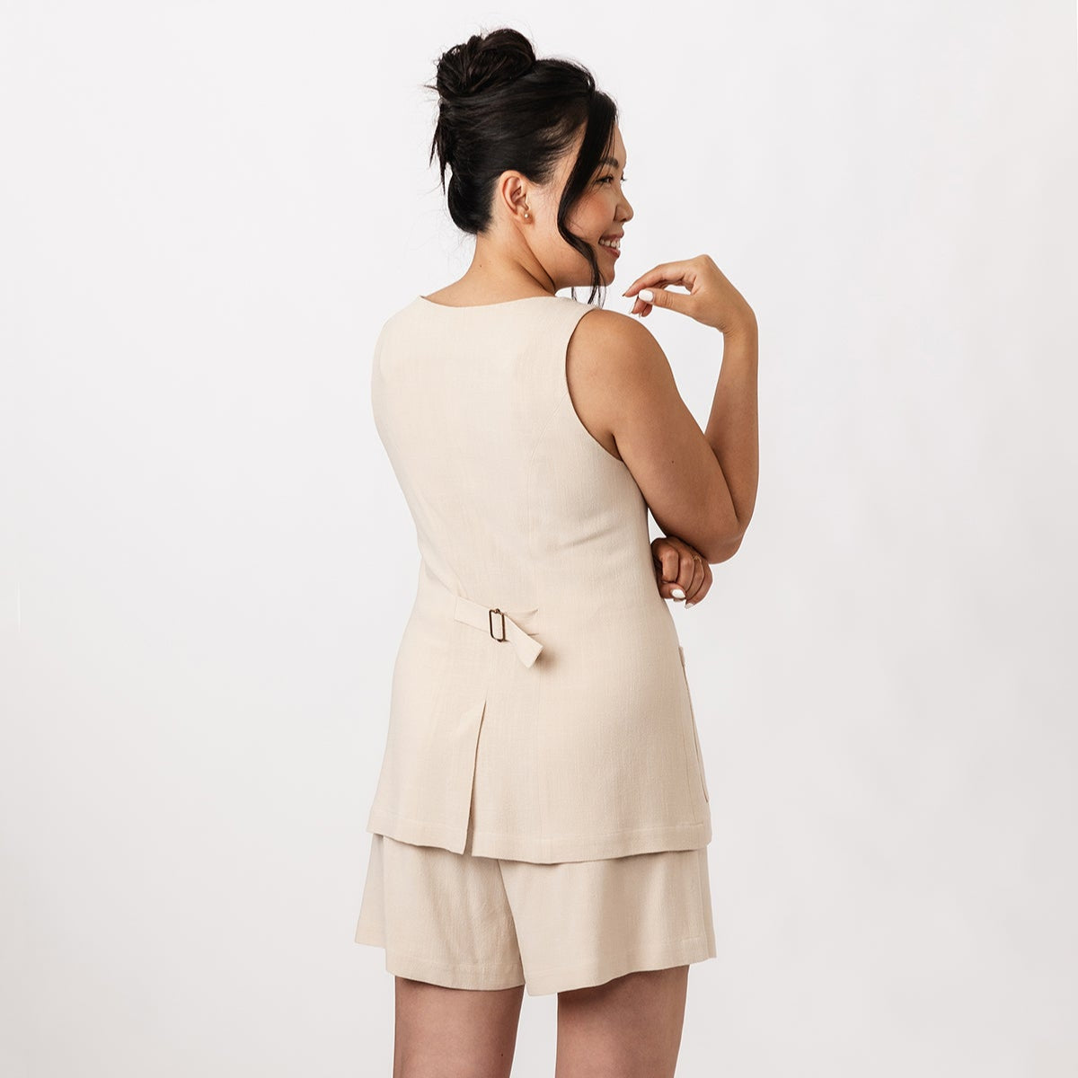 Named Clothing-Asteri Button-Down Dress & Vest Pattern - PDF DOWNLOAD-sewing pattern-gather here online
