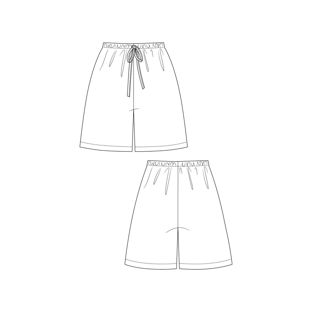 Named Clothing-Aulio Elastic Waist Shorts & Trousers Pattern - PDF DOWNLOAD-sewing pattern-gather here online