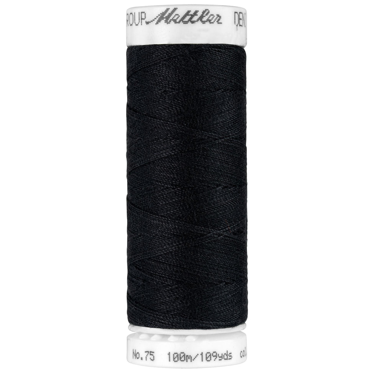 Mettler-Denim Doc 109yds 70% Poly / 30% Cotton-thread-Black 4000-gather here online