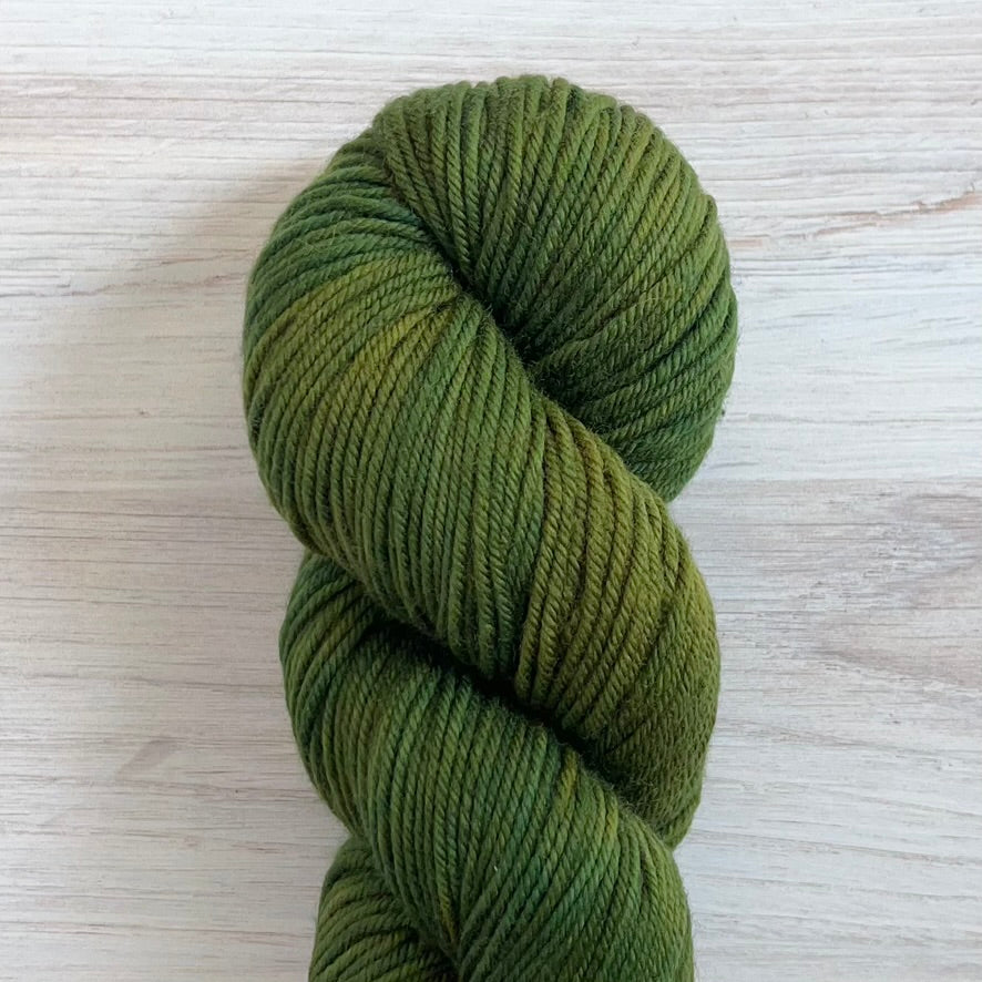Melani's Stache-Basic DK-yarn-Olive You-gather here online