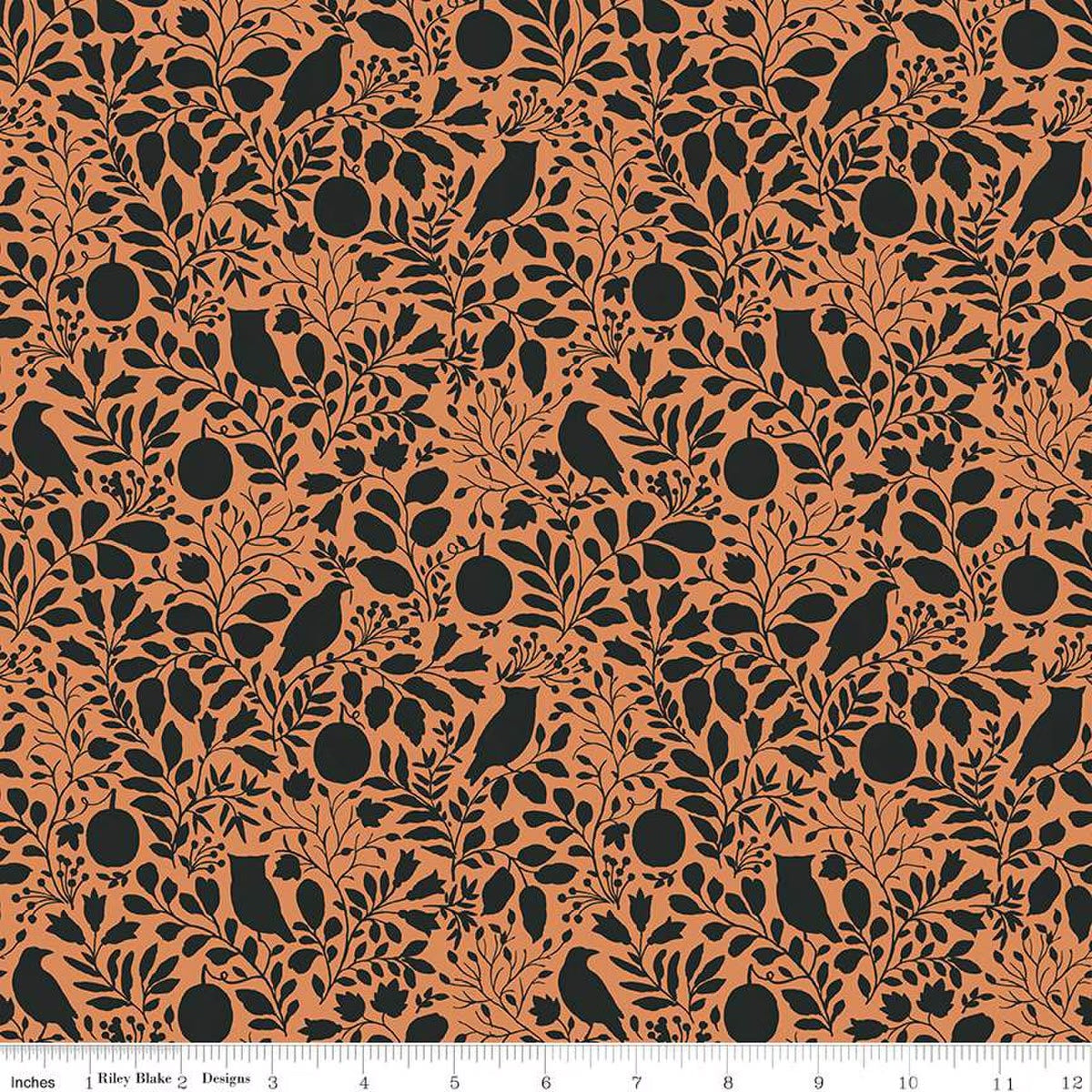 Riley Blake Designs-Silhouette Orange-fabric-gather here online